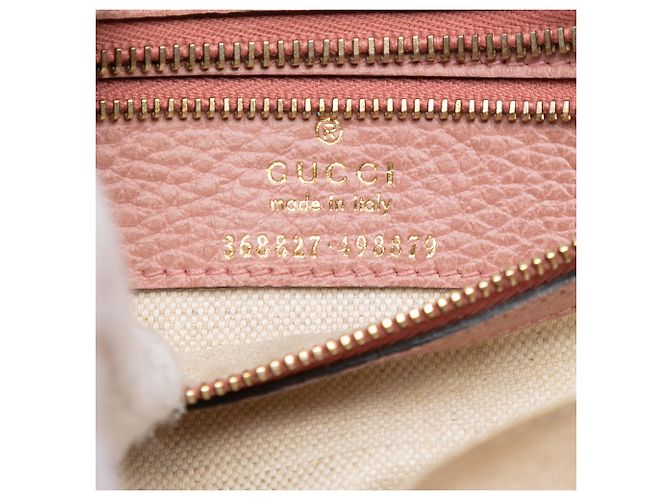 Mini borsa Swing in pelle rosa Gucci - vista 5