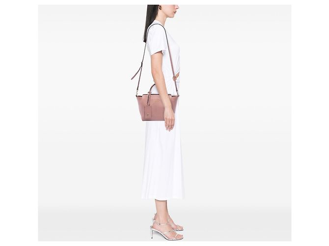 Mini borsa Swing in pelle rosa Gucci - vista 6