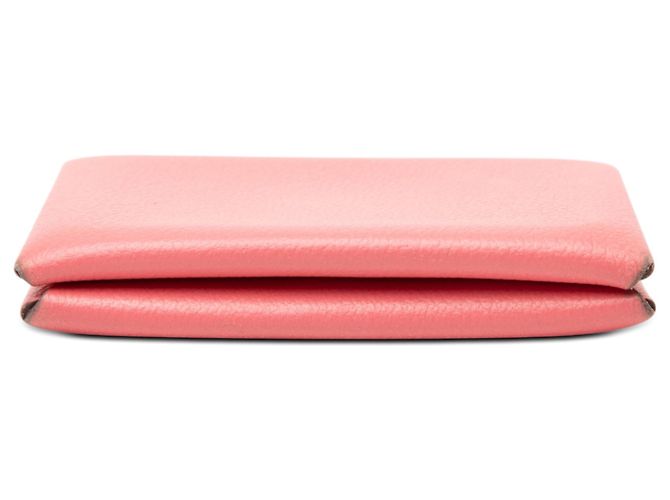 Tarjetero Calvi en chevre Mysore rosa Hermès - vista 3