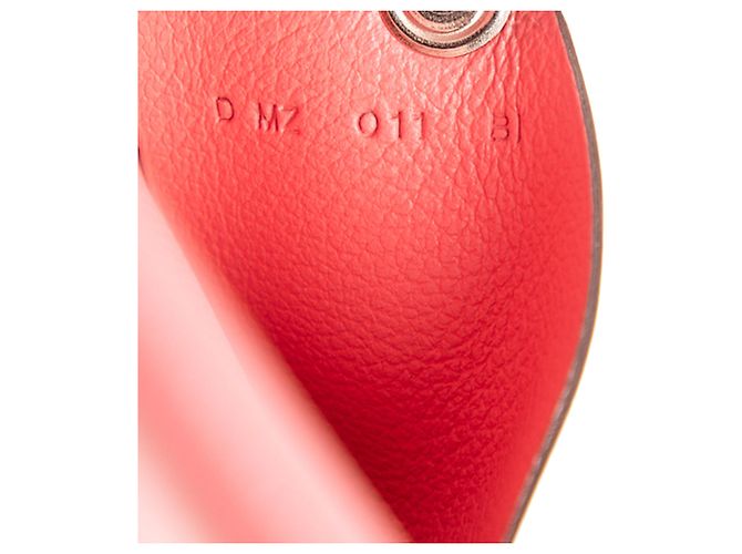 Tarjetero Calvi en chevre Mysore rosa Hermès - vista 5