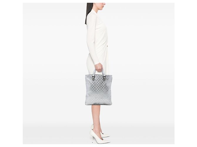 Tote verticale Gucci GG Imprime argento - vista 7