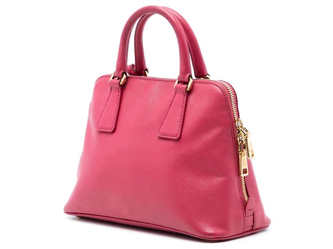 Borsa Prada Small Saffiano Lux Promenade rosa - vista 2