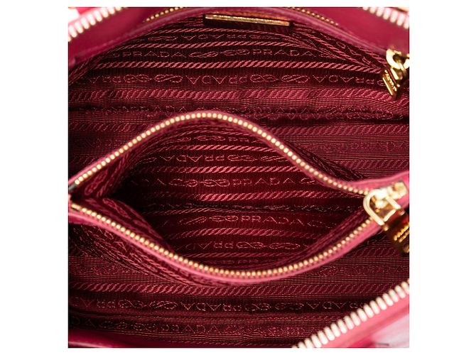 Borsa Prada Small Saffiano Lux Promenade rosa - vista 4