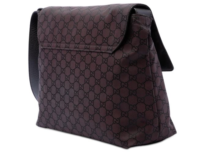 Borsa a tracolla Gucci GG Nylon marrone - vista 2