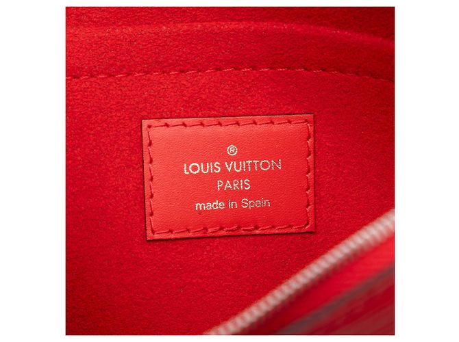 Pochette Louis Vuitton Epi Neverfull vermelha Vermelho - vista 5