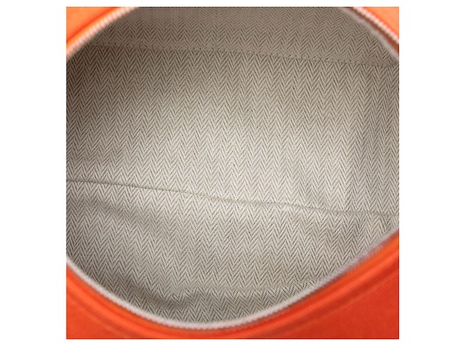 Custodia Orange Hermès Small Toile Bride A Brac Arancione - vista 4