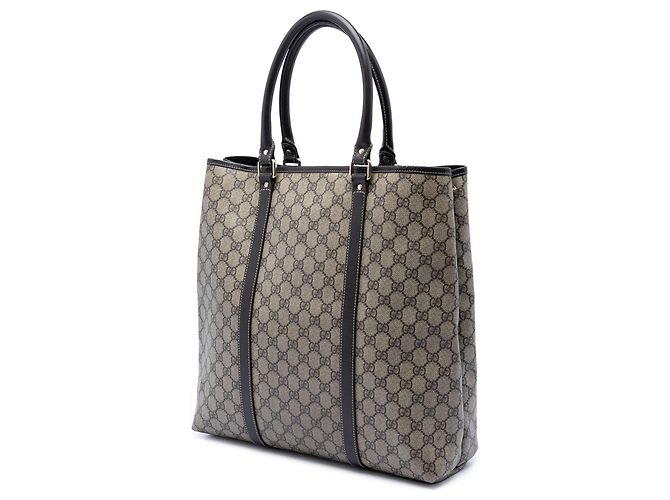 Tote verticale Gucci GG Supreme beige - vista 2