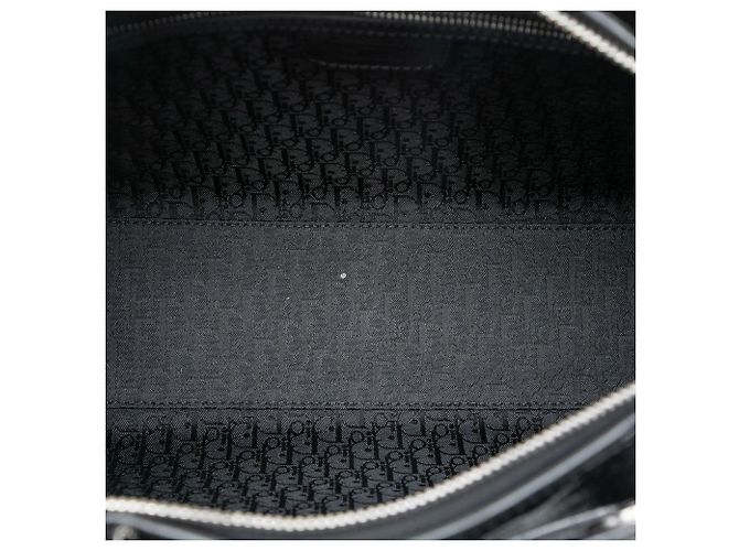 Borsa Dior Large Patent Cannage Lady Dior nera Nero - vista 4