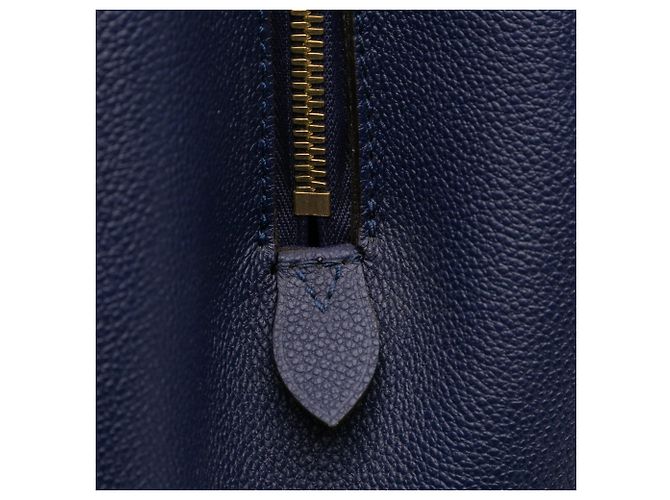 Borsa blu Louis Vuitton Monogram Empreinte Montaigne GM - vista 8