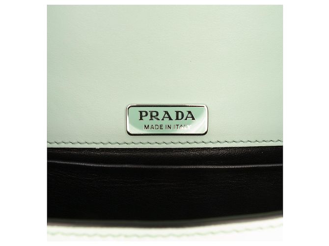 Borsa a tracolla Cahier in pelle di vitello morbida Spazzolato verde Prada - vista 5