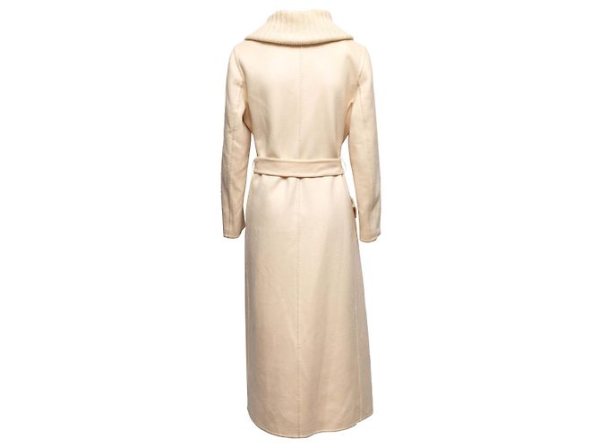 Abrigo largo de cachemira crema Jil Sander Talla IT 38 Blanco - vista 4