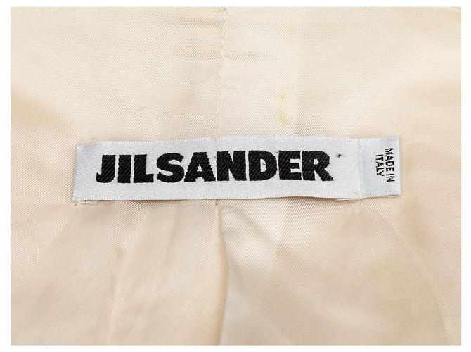 Abrigo largo de cachemira crema Jil Sander Talla IT 38 Blanco - vista 5