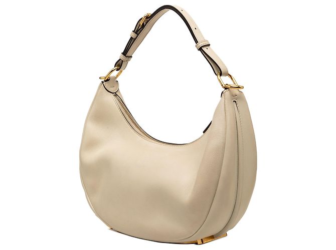 Kleiner Fendi Fendigraphy Hobo aus Leder in Beige - Ansicht 2