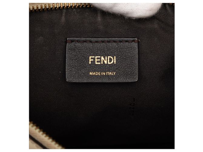 Kleiner Fendi Fendigraphy Hobo aus Leder in Beige - Ansicht 5