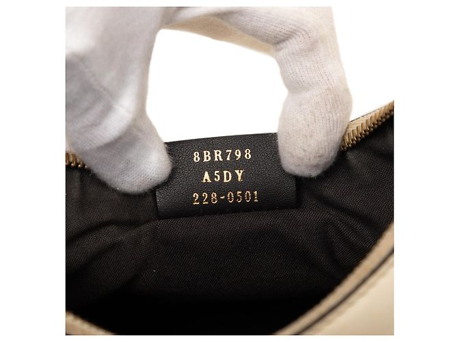 Kleiner Fendi Fendigraphy Hobo aus Leder in Beige - Ansicht 6