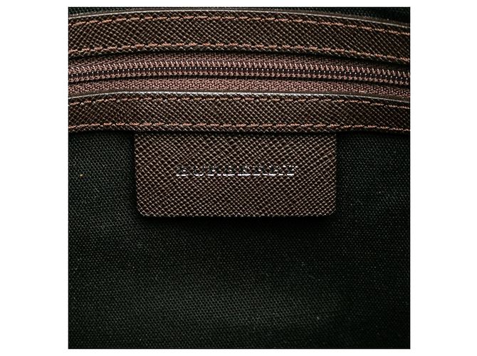 Borsa a tracolla in tela Burberry Nova Check beige - vista 5