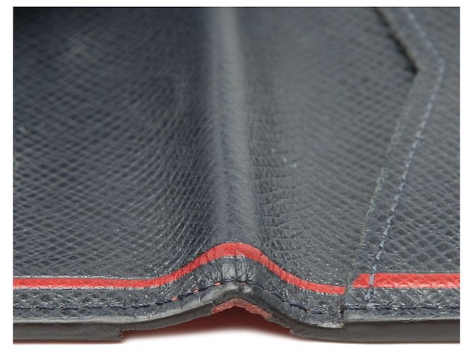 Blauer Louis Vuitton Taiga Kartenhalter und Taschenorganizer - Ansicht 7