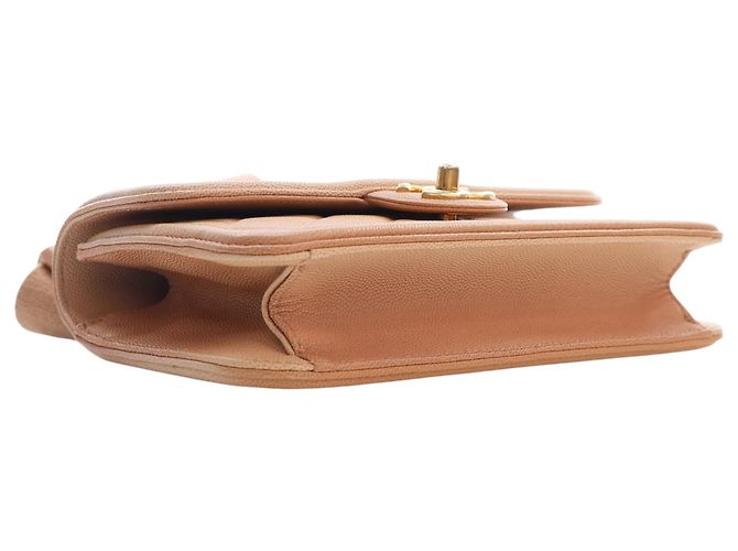 Borsa Chanel Small Quilted Caviar Sunset On The Sea Flap Beige - vista 5
