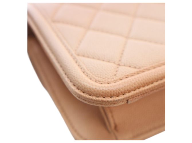 Borsa Chanel Small Quilted Caviar Sunset On The Sea Flap Beige - vista 9