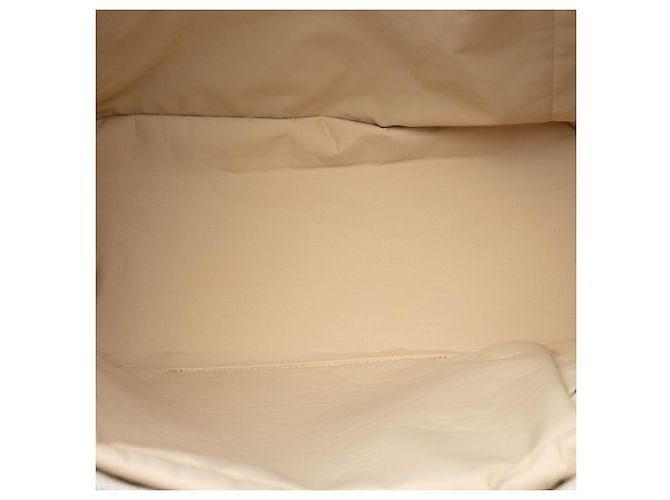 Borsa pannolini Hermès Toile Cabriole bianca Bianco - vista 4