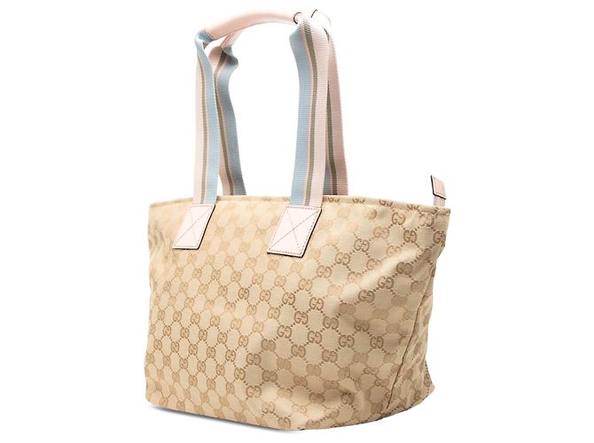 Tote Gucci GG Canvas Web rosa - vista 2