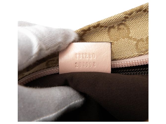 Tote Gucci GG Canvas Web rosa - vista 6