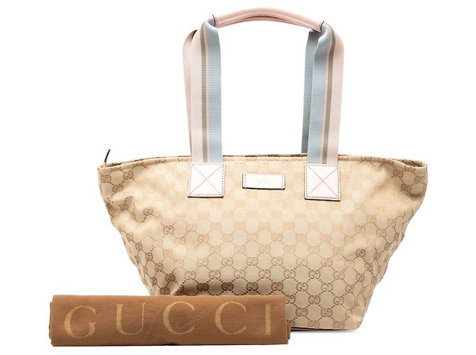 Tote Gucci GG Canvas Web rosa - vista 8
