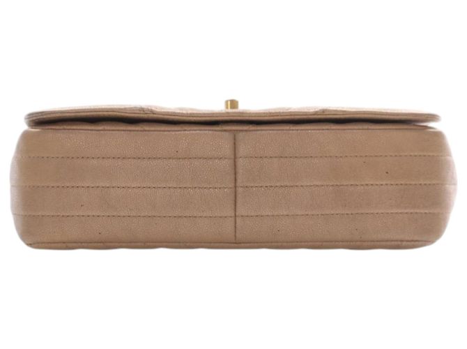 Borsa a tracolla Chanel Medium Chevron Iridescent Caviar oro D'oro - vista 5