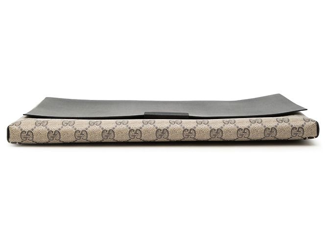 Clutch Gucci Large GG Supreme nera Nero - vista 3
