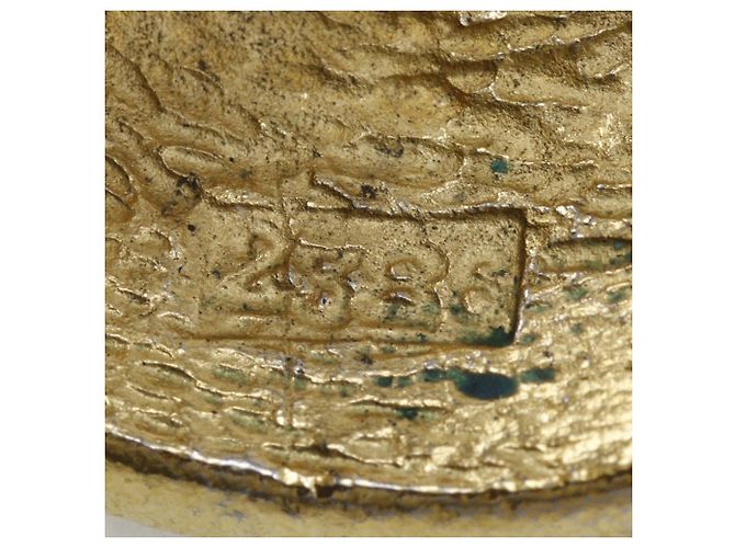 Orecchini a clip Rue Cambon Medallion placcati oro Gold Chanel D'oro - vista 4