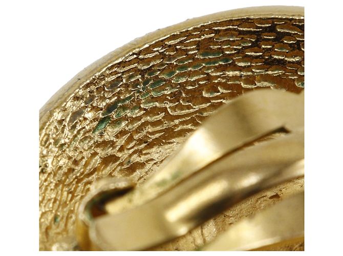 Orecchini a clip Rue Cambon Medallion placcati oro Gold Chanel D'oro - vista 6