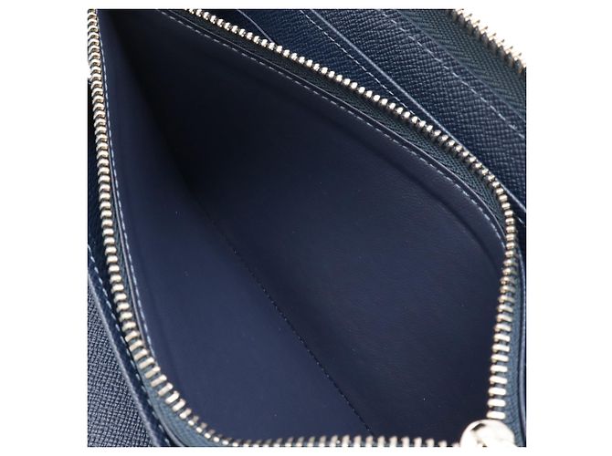 Cartera larga Louis Vuitton Epi Zippy azul - vista 3