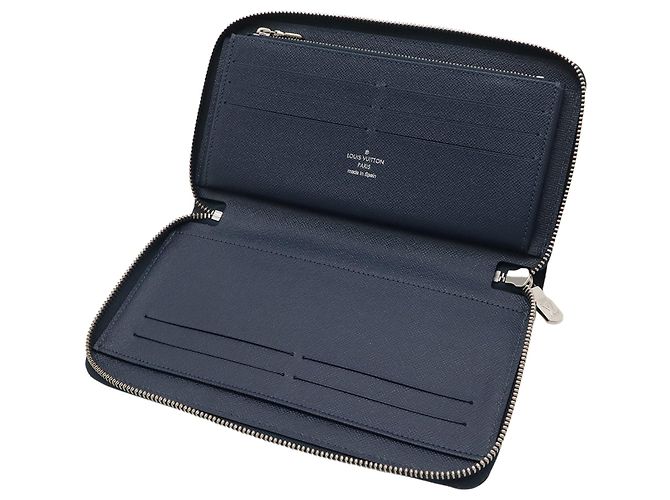Cartera larga Louis Vuitton Epi Zippy azul - vista 7