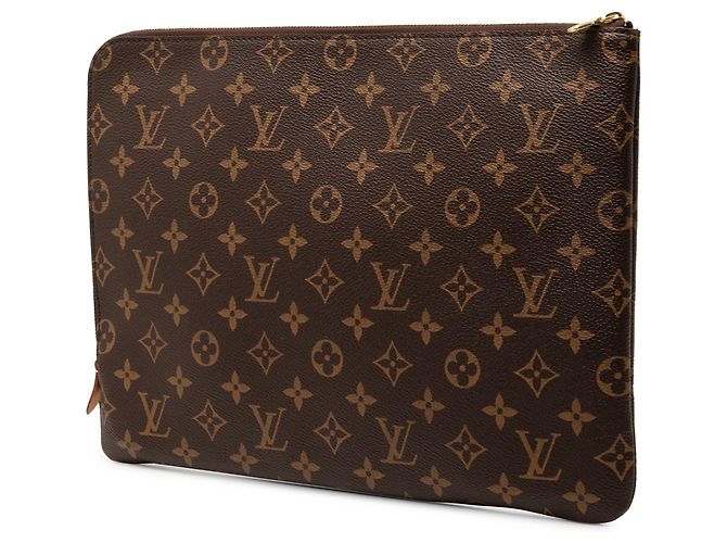 Clutch Louis Vuitton Monogram Etui Voyage MM Marrone - vista 2