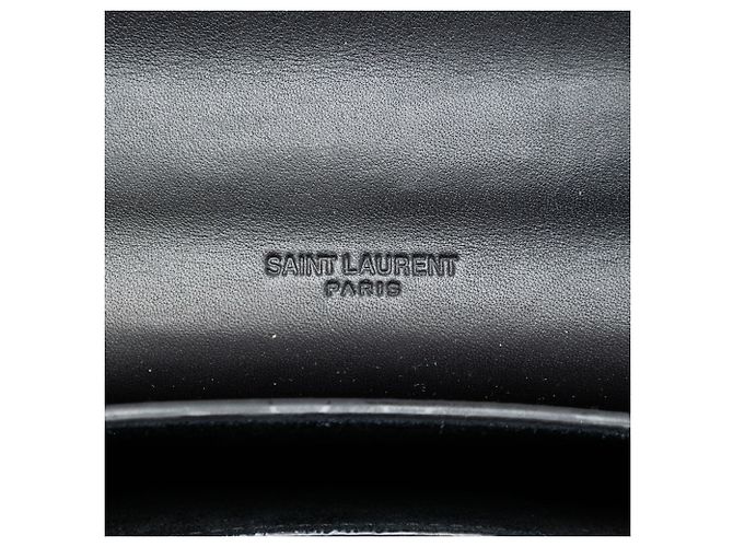Piccola borsa a tracolla Kaia in pelle nera con monogramma Saint Laurent Nero - vista 5