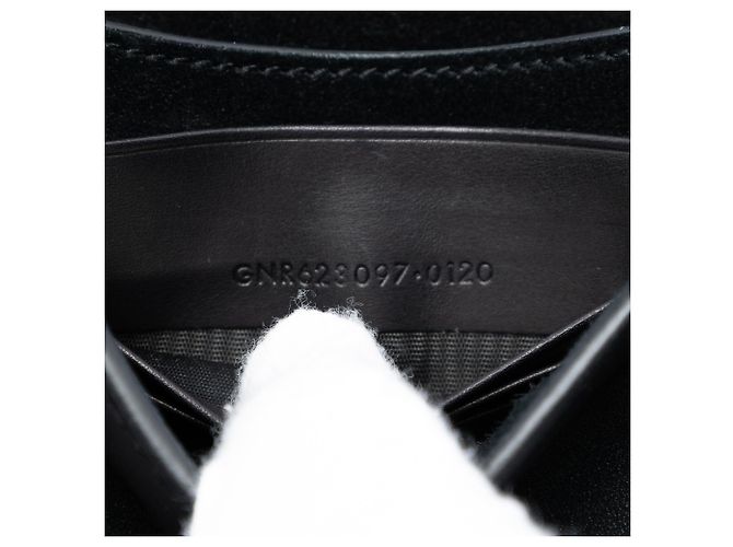 Piccola borsa a tracolla Kaia in pelle nera con monogramma Saint Laurent Nero - vista 6
