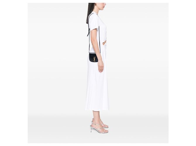Piccola borsa a tracolla Kaia in pelle nera con monogramma Saint Laurent Nero - vista 7
