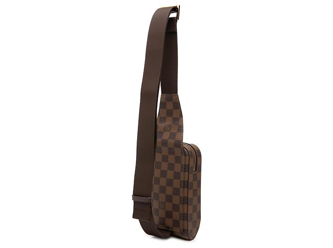 Borsa a tracolla Louis Vuitton Damier Ebene Geronimos marrone - vista 2