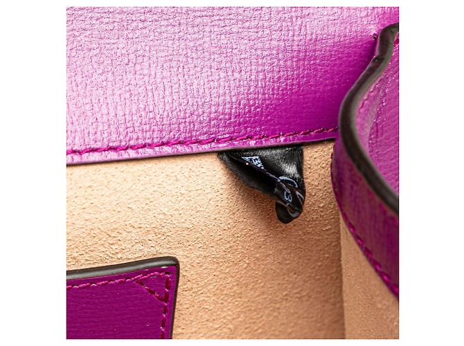 Borsa a tracolla Gucci Mini Leather Horsebit 1955 Web viola Porpora - vista 6