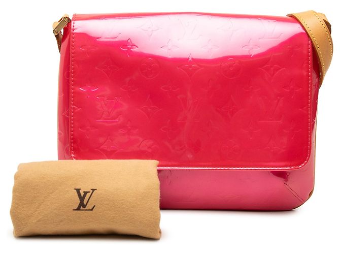 Borsa a tracolla Louis Vuitton Monogram Vernis Thompson Street rossa Rosso - vista 7
