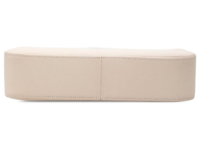 Borsa a tracolla in pelle beige Burberry - vista 3