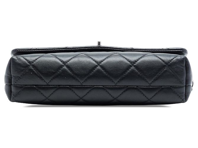 Borsa a tracolla Chanel CC in agnello trapuntato nero - vista 3