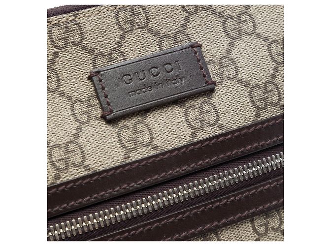 Sac bandoulière Gucci GG Supreme beige - vue 5