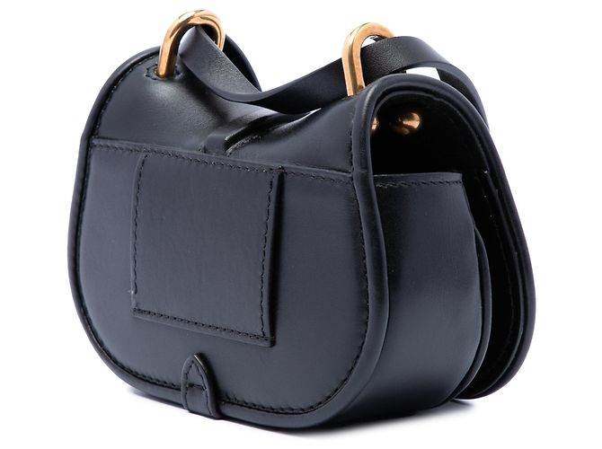 Borsa a tracolla Fendi Nano Leather FF C mon nera Nero - vista 2