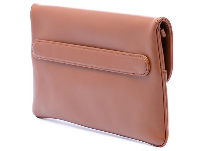 Borsa DiorDouble Chain in pelle di vitello marrone Dior Medium - vista 2