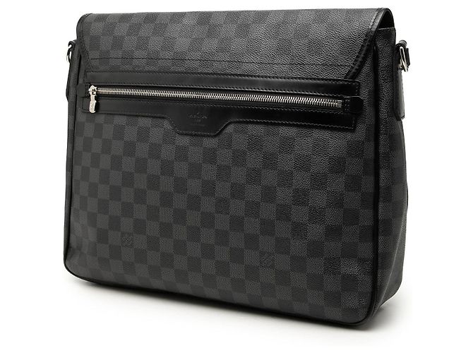 Borsa a tracolla Louis Vuitton Damier Graphite Daniel MM nera Nero - vista 2