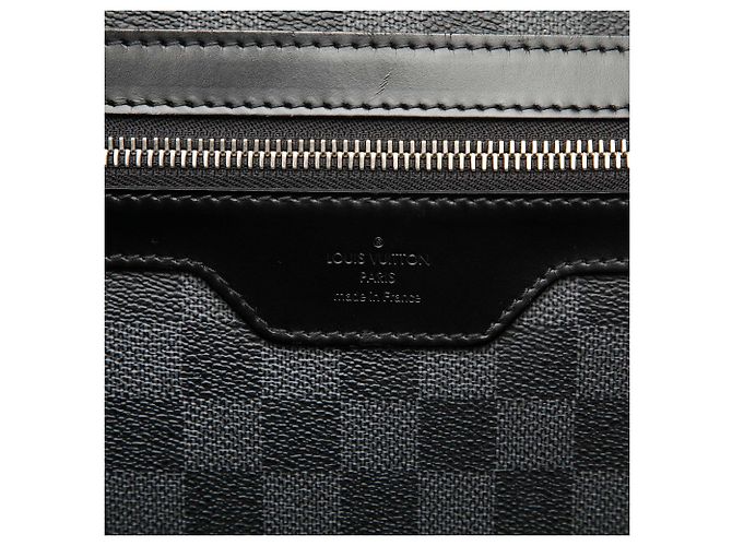 Borsa a tracolla Louis Vuitton Damier Graphite Daniel MM nera Nero - vista 5