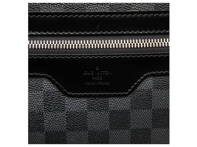 Borsa a tracolla Louis Vuitton Damier Graphite Daniel MM nera Nero - vista 6