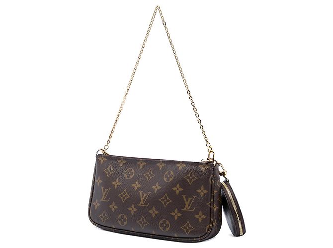 Borsa Louis Vuitton Monogram Multi Pochette Accessoires marrone - vista 2