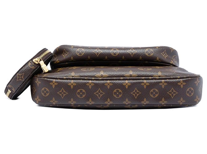 Borsa Louis Vuitton Monogram Multi Pochette Accessoires marrone - vista 3